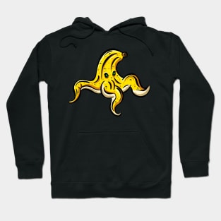 Banana Slip Peel Sticker Character Hoodie